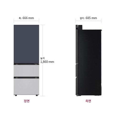 LG전자 오브제컬렉션 324L 3도어 스탠드형 김치냉장고 디오스 김치톡톡... 개봉기 | 실사용 후기 - 상품 이미지 3