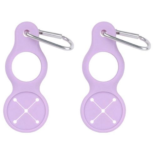 블리츠 휴대용 아웃도어 카라비너 수건 생수 물병 고리, 바이올렛, 2개