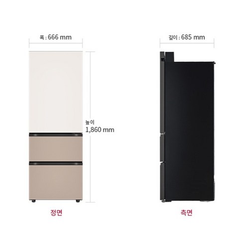 [색상선택형] LG전자 오브제 324L 스탠드형 김치냉장고 글라스 Fit... 개봉기 | 실사용 후기 - 상품 이미지 3