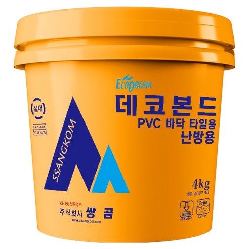 쌍곰 데코본드 난방용 4kg, 1개