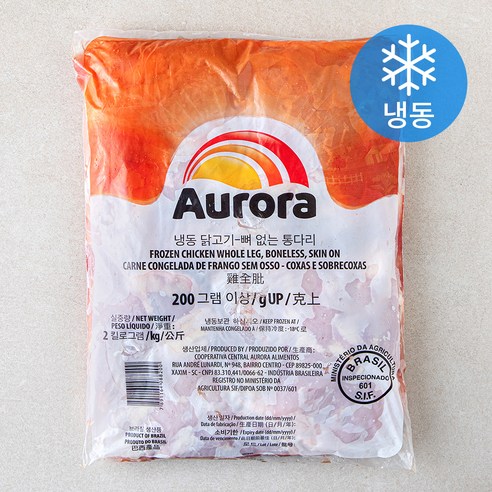 브라질산 오로라 닭다리살 (냉동), 2kg, 1개