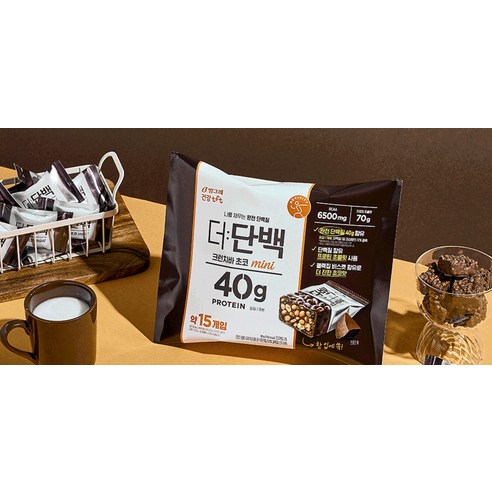더단백 크런치바 초코 mini 161g, 2개 이미지 4