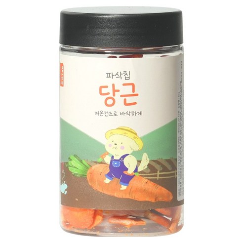 댕댕이연구소 강아지 디디랩 파삭칩 저온건조 과일 채소 간식, 당근, 50g, 1개