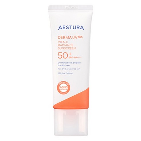에스트라 더마UV365 비타C 광채수분 선크림 SPF50+ PA++++ 솔직 후기 | 피부 타입별 분석 썸네일