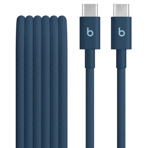Apple C타입 to C타입 Beats 우븐 케이블, 니트로 네이비, 1개, 1.5m