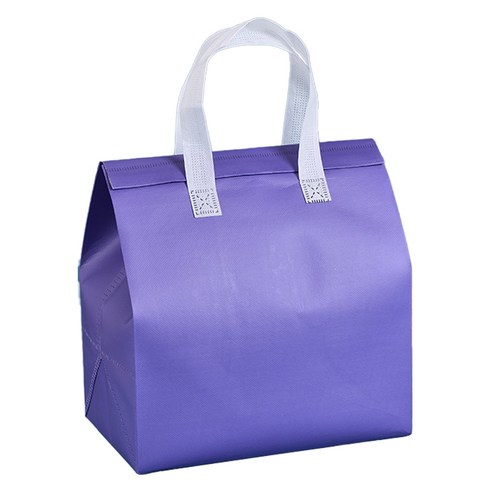 마르벨라 케이터링 카페 테이크아웃 보온 보냉백, 퍼플, 10개