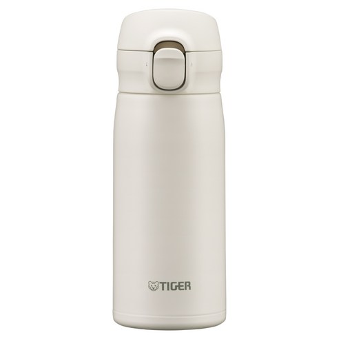 타이거 수퍼클린 원터치 진공 단열 보온보냉 텀블러 MKR-W035, 셸 화이트, 1개, 350ml
