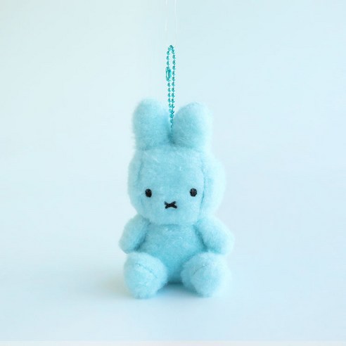 미피 SITTING 크리미 키링, 8cm, 스카이블루, 1개 8cm, 스카이블루, 1개