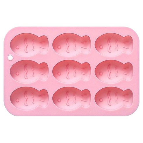 이홈베이킹 미니붕어빵 실리콘몰드 9구, 랜덤발송, 1개