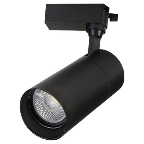 비츠온 LED 일체형 등기구 레일조명 10W, 블랙 + 주광색, 1개