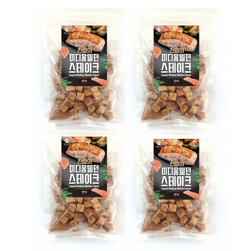 전설 강아지 전설의 미디움웰던 스테이크 간식