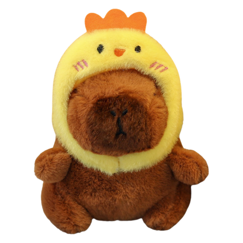 다다랜드 뚠빵한 카피바라 동물 인형 키링, 12cm, 병아리카피바라, 1개