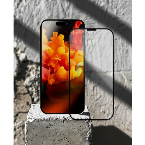 클로버나인 세이프 사생활보호 9H 고경도 풀커버 프라이버시 강화유리 휴대폰 액정보호필름 2p 세트 이미지 2