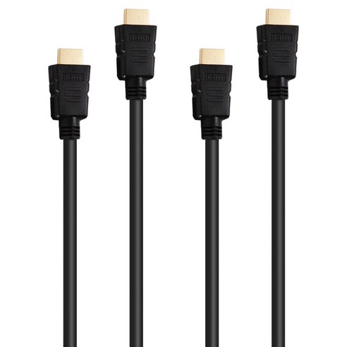 넥스트유 HDMI v1.4 FHD 모니터 케이블 블랙 NEXT-1002HDCA X2, 2개, 2m
