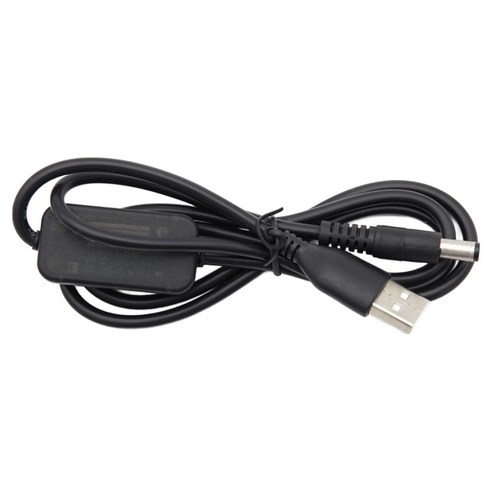 컴스 USB 전원 승압 케이블 5V to 12V 0.8A DC 5.5mm TB074, 1개, 1m