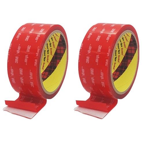 브이에이치비 쓰리엠 초강력 아크릴폼 투명 양면테이프 40mm x 1.5m, 2개
