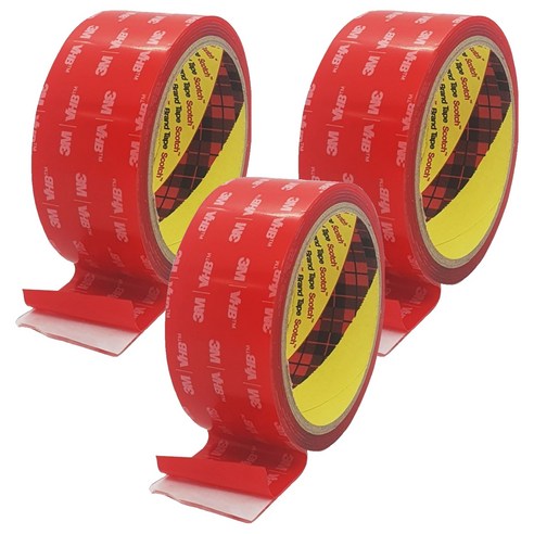 브이에이치비 쓰리엠 초강력 아크릴폼 투명 양면테이프 40mm x 1.5m, 3개