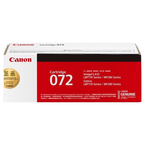 캐논 CRG-072 토너, 블랙, 1개