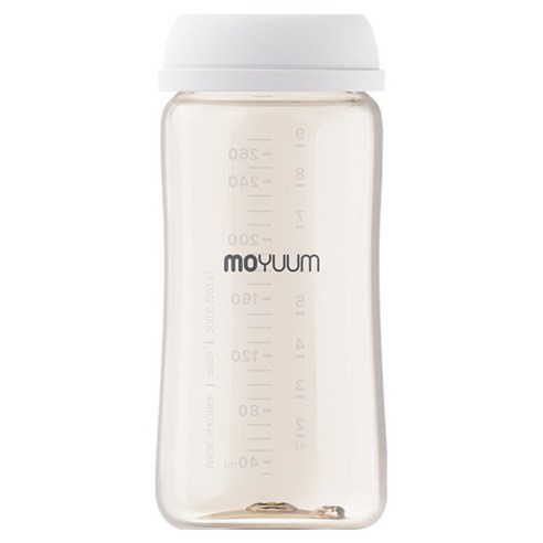 모윰 3세대 PPSU 올인원 베이직 노꼭지 젖병, 스노우, 270ml, 1개