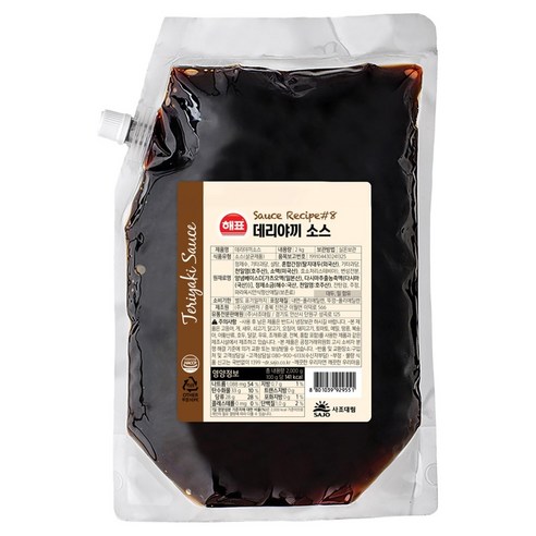 해표 데리야끼 소스, 2kg, 1개