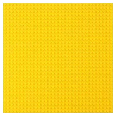 아이끌레 아동용 호환 블록 놀이판 50x50칸, 옐로우, 1개