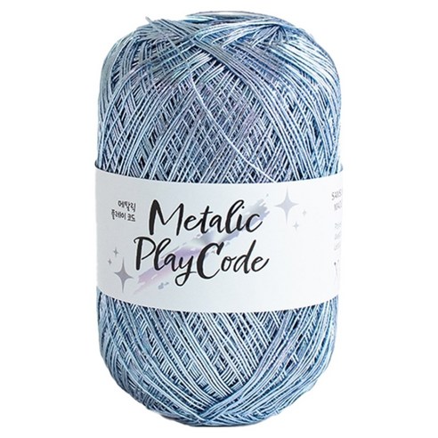 yarna 메탈릭 플레이 코드 70g, 108블루, 1개
