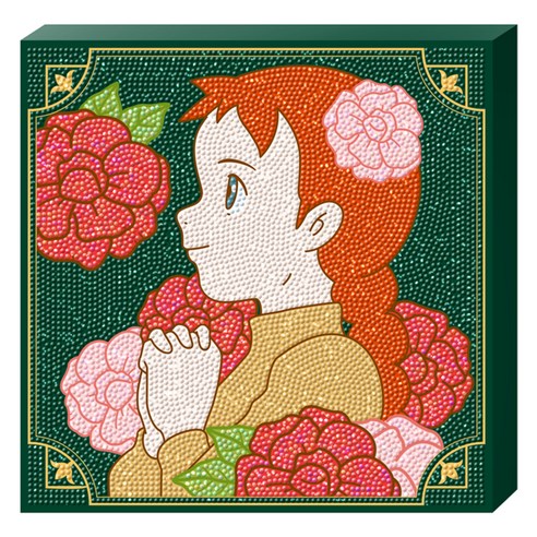 토이앤퍼즐 빨강머리 앤 간절한 기도 캔버스형 보석십자수 DIY키트, 혼합색상, 1개