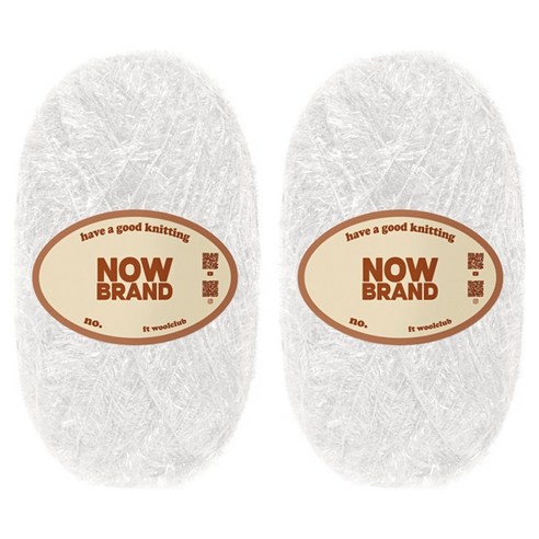 울클럽 NOWBRAND 수세미 실 80g, 101 흰색, 2개