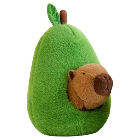 카피바라 인형, 25cm, 아보카도, 1개 25cm, 아보카도, 1개