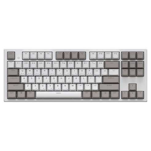 COX RGB PBT 무접점 유선 텐키리스 키보드 45g, White, 엔데버