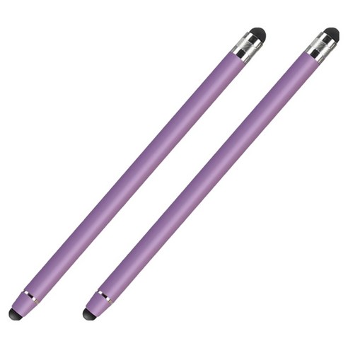 비쇼메르 간편한 스마트 터치펜 142 x 7 mm, 퍼플, 2개