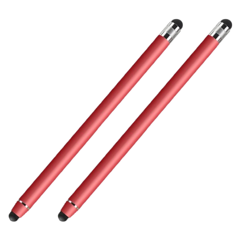 비쇼메르 간편한 스마트 터치펜 142 x 7 mm, 레드, 2개