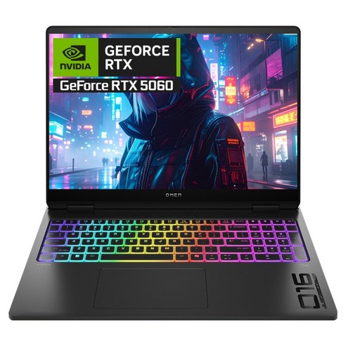 HP 2025 오멘 맥스 16 코어Ultra9 지포스 RTX 5060, Shadow Black, 1TB, 32GB, WIN11 Home, 16-ah0175TX