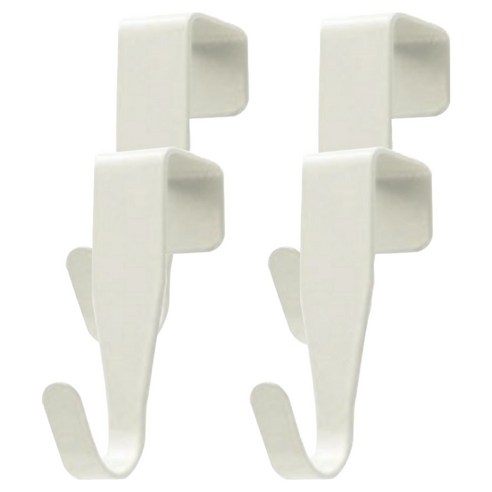 리빙홈디테일 다용도 싱크대 도어 걸이, 화이트, 4개