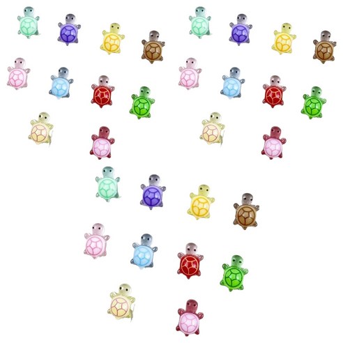 퍼니네일 귀여운 거북이 파츠 60p 세트 MIX, 혼합색상, 1개