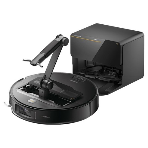 로보락 Saros Z70 직배수 로봇청소기, RRE0R50+EWFD29HRR, 블랙