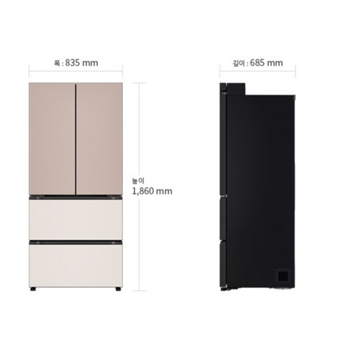 LG전자 디오스 오브제컬렉션 김치톡톡 Fit Max 4도어 480L 스탠... 개봉기 | 실사용 후기 - 상품 이미지 3