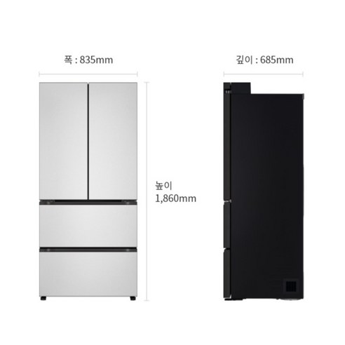 LG전자 디오스 오브제컬렉션 김치톡톡 Fit Max 4도어 480L 스탠... 개봉기 | 실사용 후기 - 상품 이미지 3