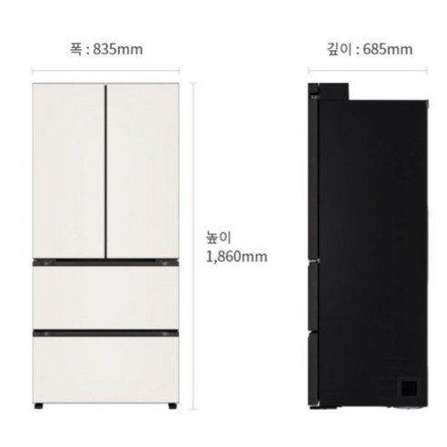 LG전자 디오스 오브제컬렉션 김치톡톡 Fit Max 4도어 480L 스탠... 개봉기 | 실사용 후기 - 상품 이미지 3