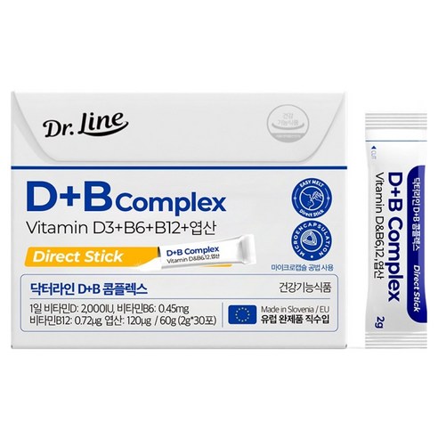 닥터라인 비타민D 비타민B 콤플렉스 다이렉트 비타민, 60g, 1개