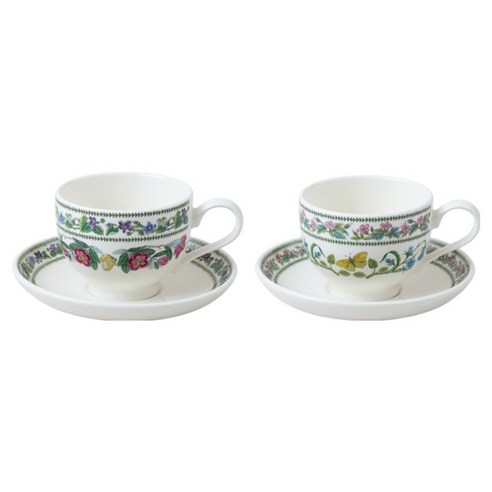 포트메리온 뉴베리에이션 BF커피잔 T형 2인조 BreakFast Tea Cup 2종 B세트 0.28L, 랜덤발송, 1세트