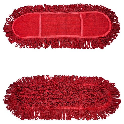 말표 리스킹 기름걸레 2자 60cm, 적색, 2개