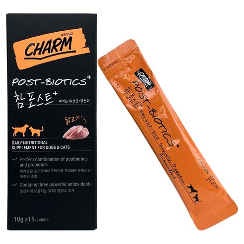페피테일 반려동물 참 포스트 플러스 영양제 닭고기 15p, 150g, 장건강/유산균, 1개