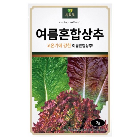 다농 씨앗애 여름혼합상추 씨앗 3g, 1개