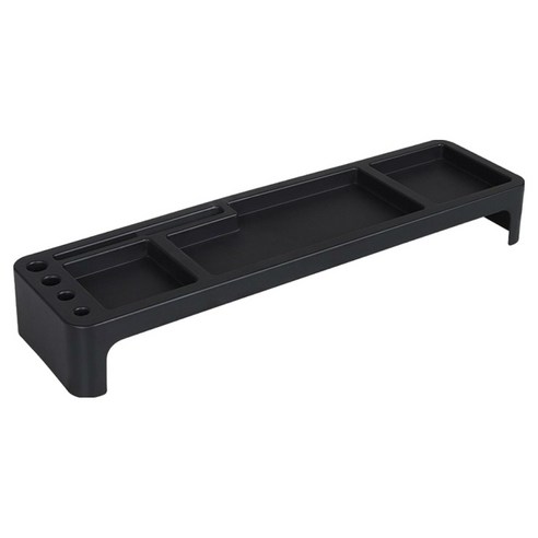 코코랜드 컴퓨터 정리 공간절약 키보드 수납 데스크오거나이저 52.8 x 14 x 7 cm, 블랙, 1개
