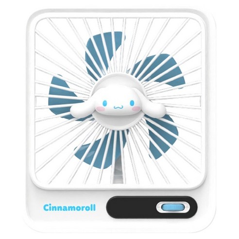 로이체 산리오 캐릭터즈 100단 풍속조절 데스크팬 SAN-RDC-C, SAN-RDC-C-CN, 시나모롤