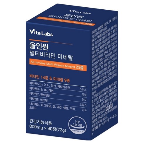 VitaLabs 올인원 멀티비타민 미네랄 23종 72g 90정, 1개 맛있게 먹은 솔직 후기 썸네일