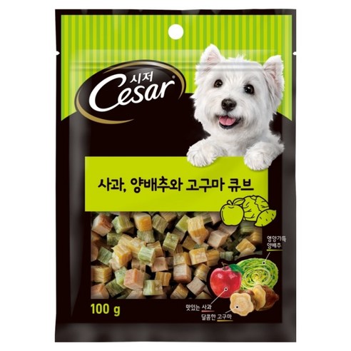 시저 강아지 간식, 혼합맛(사과/양배추/고구마), 100g, 1개