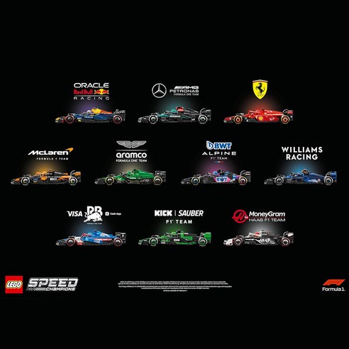 LEGO 66802 Speed系列F1 Race Car 收藏家套組一組10台Ultimate Formula