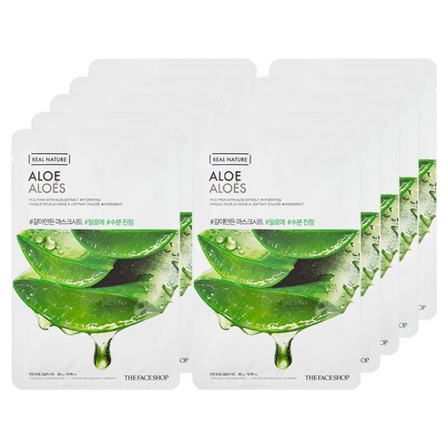더페이스샵 갈아만든 알로에 마스크시트, 1개입, 10개